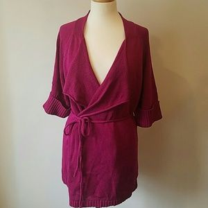 Kenneth Cole Reaction Knit Wrap Cardigan XLarge